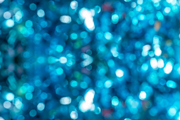 Fototapeta na wymiar Abstract blue bokeh defocused background.