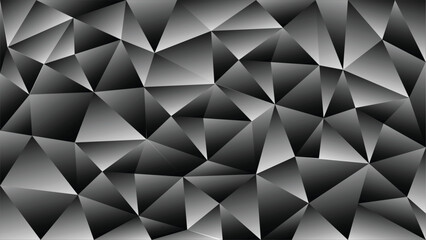 Obraz premium Triangle Pattern, Vector background, black color gradient. EPS 10