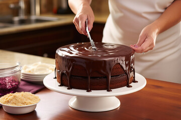 Fototapeta na wymiar chocolate cake. 