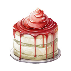 Birthday party cake, mixed fruit cake, various flavors of ice cream cake, soft cream, fruit, lemon,...