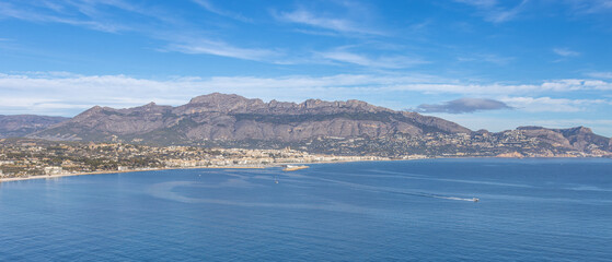 L'Albir, Spain - January 3 2024 "Beautiful coast of Spain during the winter"