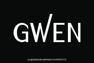 Fototapeta premium Display alphabet font vector design suitable for headline, logo, album cover, poster and more