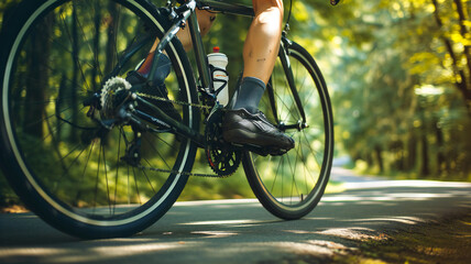 Fototapeta premium bike in the forest