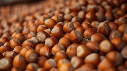 Raw hazelnuts 