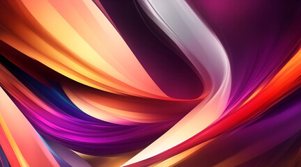 abstract colorful background with smooth lines, futuristic wavy illustration.
