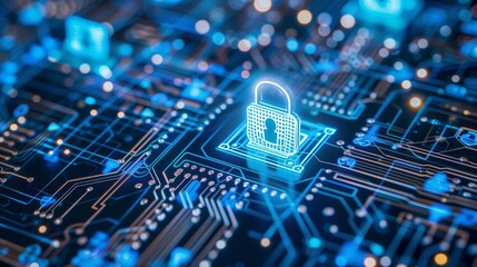 cybersecurity challenges faced by businesses in the era of remote work and digital transformation - obrazy, fototapety, plakaty