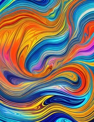 abstract colorful background with waves