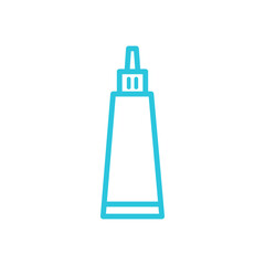 Tube of glue. From blue icon set.