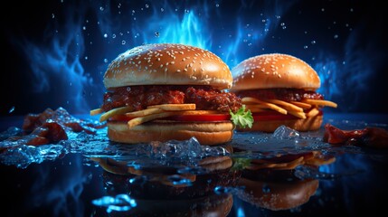 Fototapeta na wymiar burger