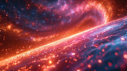 Hyper space speed multiverse abstract background