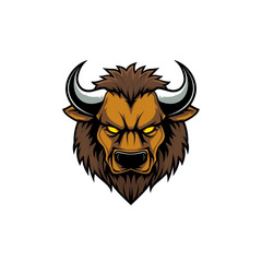 Fototapeta premium Bison Logo Illustratyion