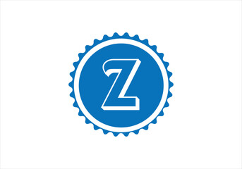 Z Letter Initial Logo Design, Vector Template