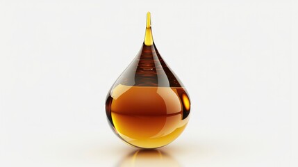 3D drop of oil icon