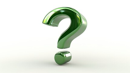 3D Green questions mark icon