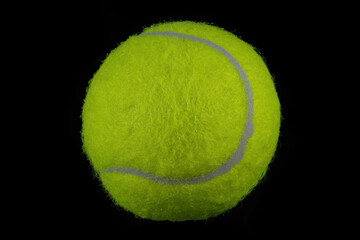Tennis ball close-up