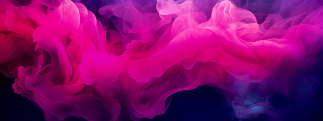 Pink-purple aura - psychedelic background smoke - pink clouds. - obrazy, fototapety, plakaty