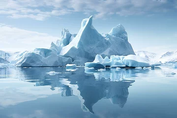 Foto op Canvas Antarctic iceberg in the ocean © Cybernetic