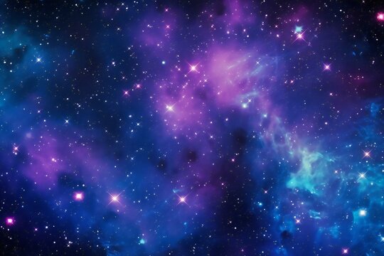 Star field in space a nebulae and a gas congestion © Rainbow