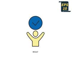 result icons  symbol vector elements for infographic web