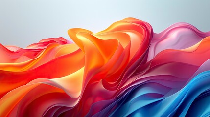 Obraz premium Color gradient waves. abstract background.