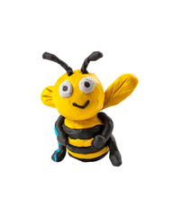 Nice bee made of plasticine. 