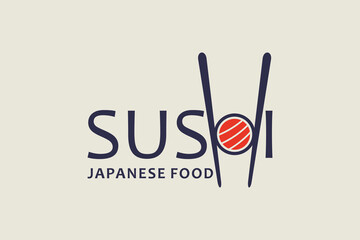 sushi logo design for japanese food restaurant
