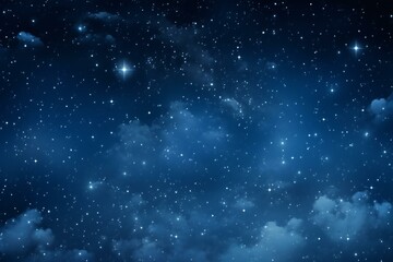Night sky with stars and nebula as background - obrazy, fototapety, plakaty