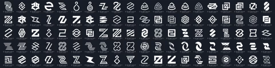 Foto op Plexiglas collection abstract letter Z logo design. modern logotype Z design with white color. vector illustration © gemilang