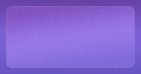 Fototapeta premium Purple glass morphism UI UX background with round corners, empty grainy noise cover in glass pedestal style. best for product or web design