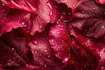 Fototapeta premium water drops on red rose