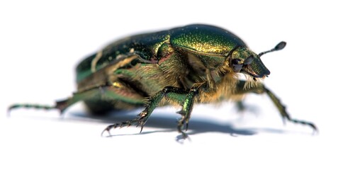 Green Rose Chafer, in latin Cetonia Aurata