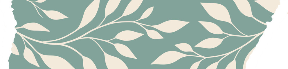 Obraz premium Green Leaves Tape Strip