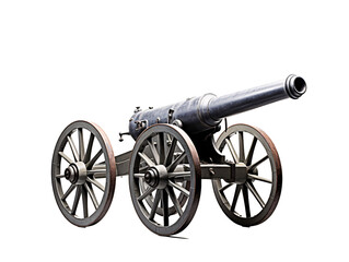 a cannon on wheels with wheels
