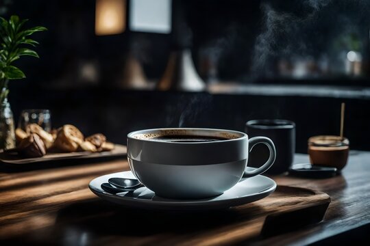 a cup of coffee with a realistic picture and accurate details