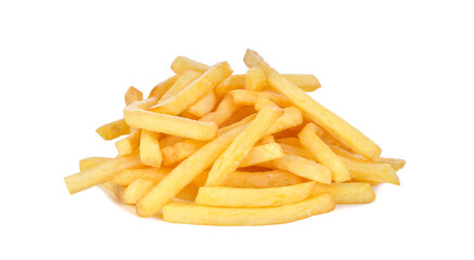 French fries isolated on transparent background. PNG