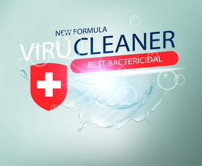 Free vector bactericidal clean label