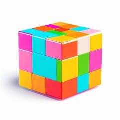 cube isolated on white background