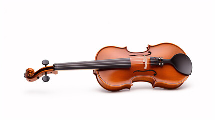 Fototapeta premium violin isolated on white background. Clipping path included in file.