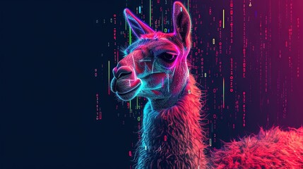 Llama concept for large language models in machine learning and artificial intelligence