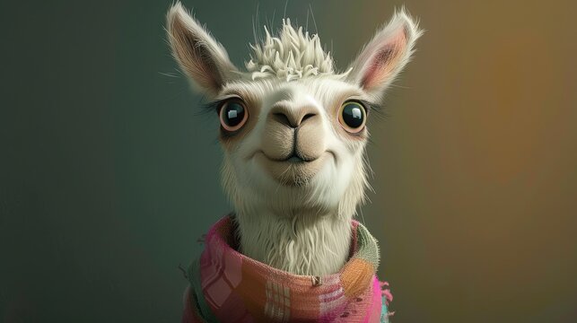 Adorable Llama For Llm Concept