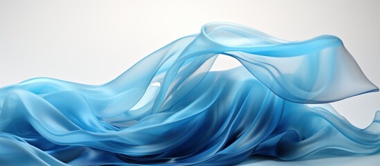 Abstract blue gradient wave flow background