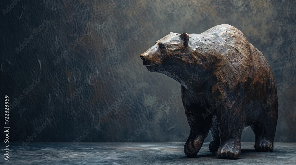 Wall mural bear market in stocks