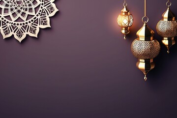 Eid Mubarak premium vector illustration with luxury design. Blue pink gradient Eid Mubarak background with star and moon. Islamic light design with white Eid Mubarak design