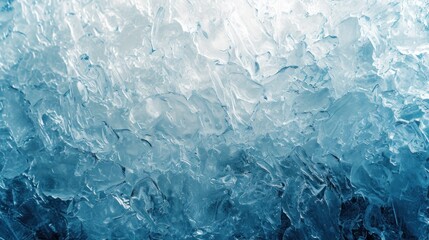 Ice texture, photo of surface with ice in the style of ice punk - obrazy, fototapety, plakaty