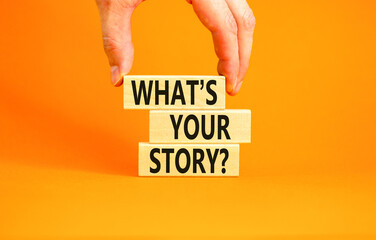 Storytelling and what is your story symbol. Concept words What is your story on blocks. Beautiful...