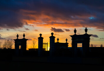 Renaissancegarten am Abend (Gärten der Welt in Berlin Marzahn)