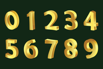Golden Numbers Vector