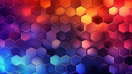 hexagonal geometric colorful background