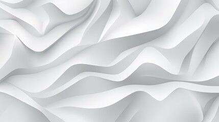 minimal white waves abstract background - obrazy, fototapety, plakaty