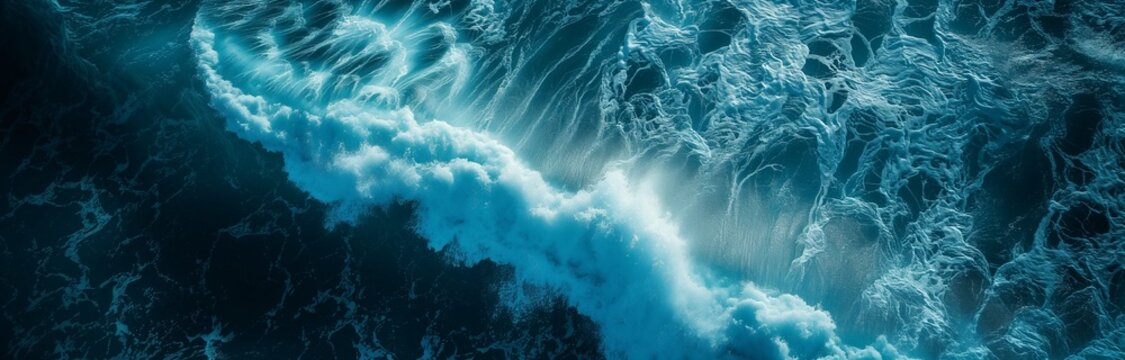 seascape in the beautiful moonlight at night